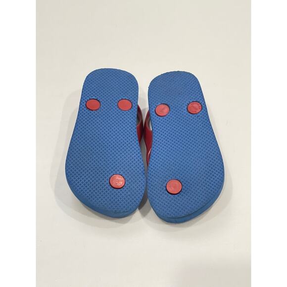 Old Navy Baby Blue Red Stars Patriotic Sandals Size 7 - Picture 6 of 6